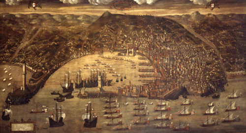 View of Genoa, 1597, Cristofaro Grasso
