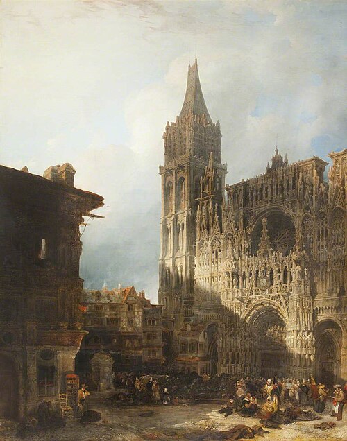 Rouen Cathedral, 1831, David Roberts