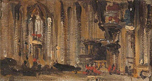 Interior of Milan Cathedral, 1851, David Roberts