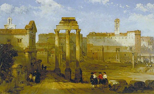 The Forum, Rome, Italy, 1859, David Roberts