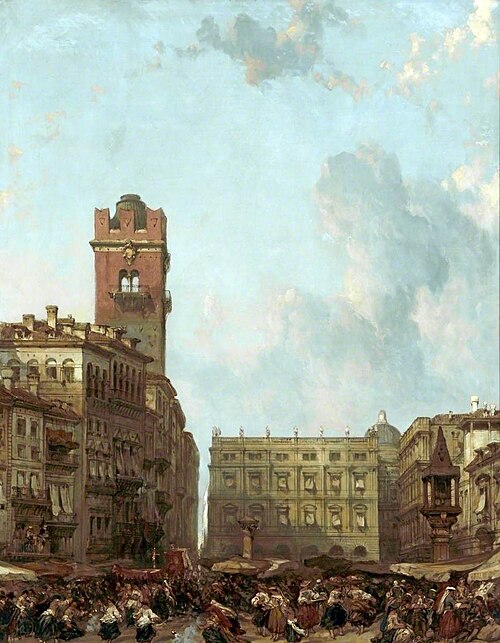 At Verona, Italy, 1859, David Roberts