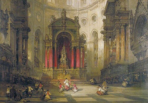 San Giovanni e San Paolo, Venice, Italy, 1861, David Roberts