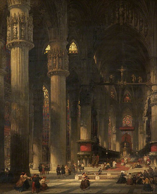 Milan Cathedral, Italy, 1863, David Roberts