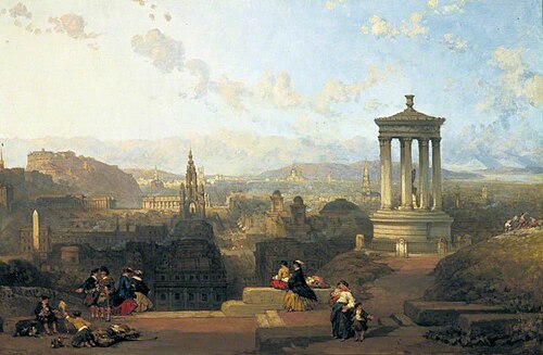 Edinburgh from the Calton Hill, 1863, David Roberts