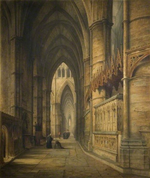 The Tomb of Edward III, Westminster Abbey, , David Roberts