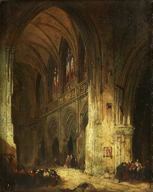 Church Interior, , David Roberts