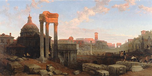 The Remains of the Roman Forum, 1861, David Roberts
