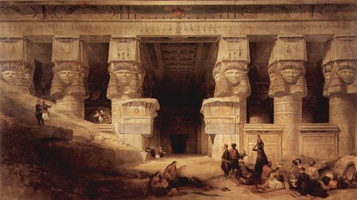 The Temple of Dendera, 1841, David Roberts