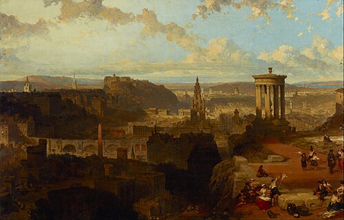 Edinburgh from the Calton Hill, 1858, David Roberts
