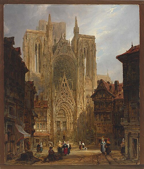 Rouen Cathedral, 1811, David Roberts