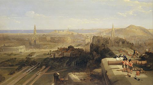 Edinburgh from the Castle, 1847, David Roberts