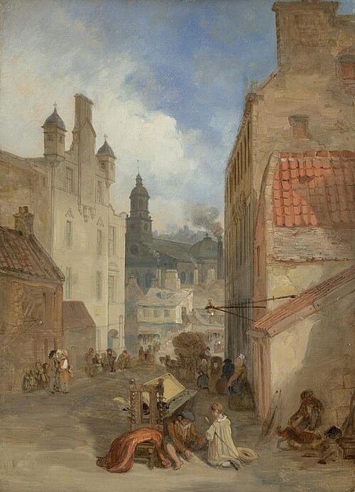St Patrick's Church, Cowgate, Edinburgh, 1840, David Roberts