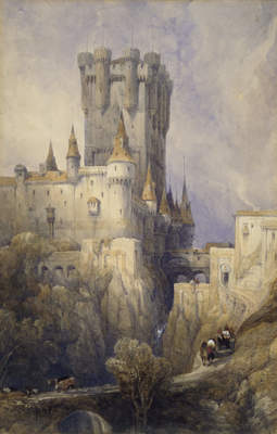 Alcazar, Segovia, Spain, 1836, David Roberts