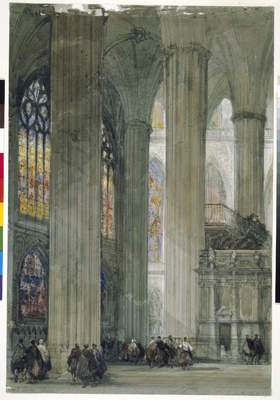 Interior Of Seville Cathedral, Spain, 1833, David Roberts