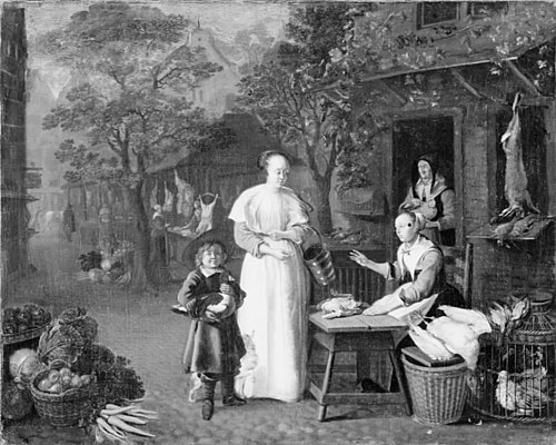 A Market Scene, 1647, Daniel Vertangen