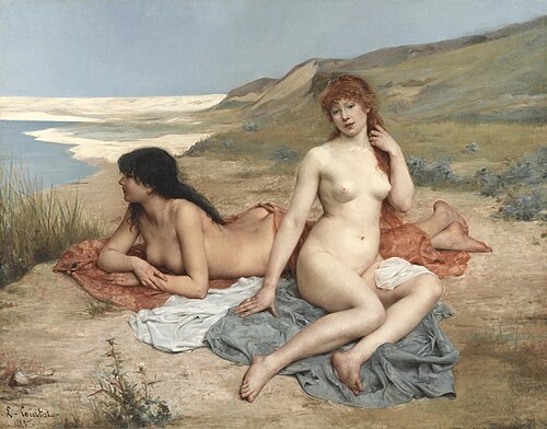 Baigneuses, 1885, Louis Joseph Courtat