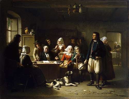 After the Unsealing of the Will, 1869, Théodore Bernard de Heuvel