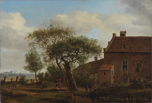 Landscape with Farmhouse, 1668, Jan van der Heyden