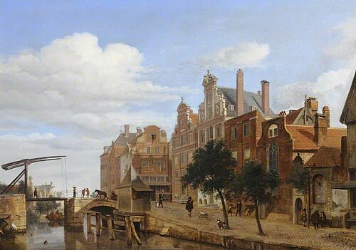 View in Amsterdam, The Netherlands, 1670, Jan van der Heyden