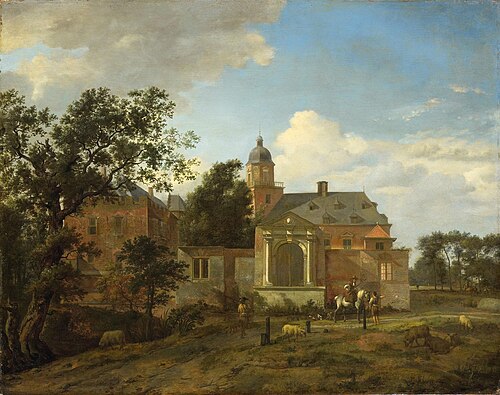 View of Nyenrode Castle, 1660, Jan van der Heyden