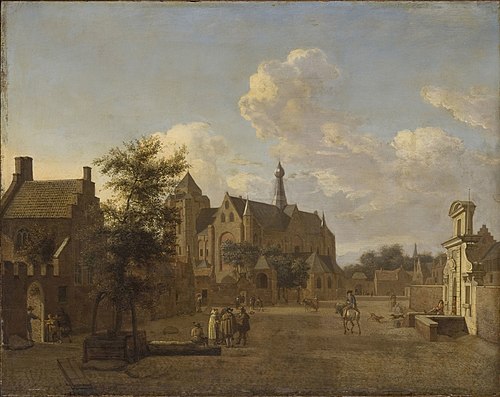 Vue de Veere, Zélande, 1680, Jan van der Heyden