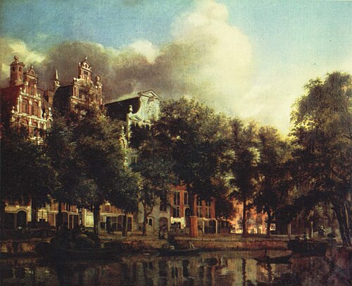 Le Herengracht à Amsterdam, 1700, Jan van der Heyden