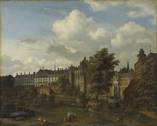 The Old Palace of Brussels, 1665, Jan van der Heyden