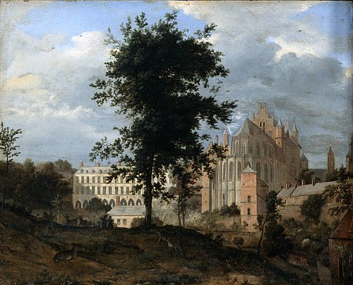 The Old Palace in Brussels, 1672, Jan van der Heyden