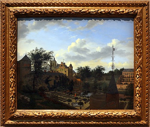 The Garden of the Old Palace, Brussels, 1670, Jan van der Heyden