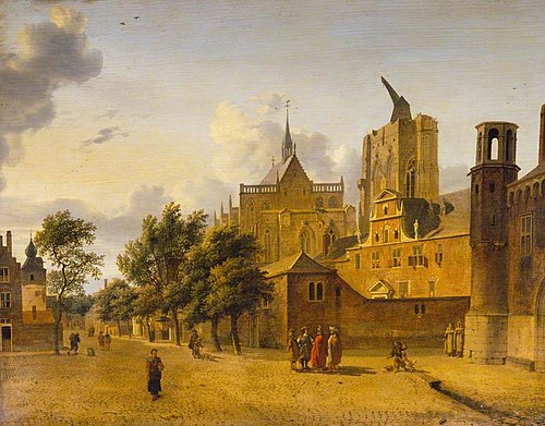 A Street Scene in Cologne, 1684, Jan van der Heyden