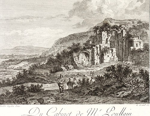 Ruins on a Hillside (lost), 1680, Jan van der Heyden