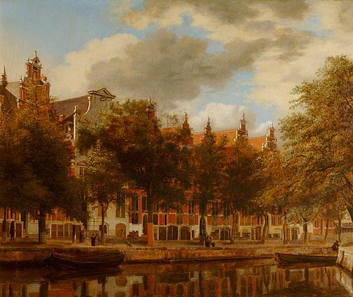 Houses on the Herengracht, 1680, Jan van der Heyden