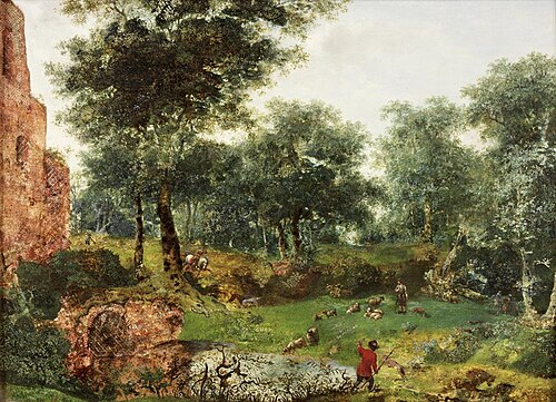 Wooded Landscape, 1700, Jan van der Heyden