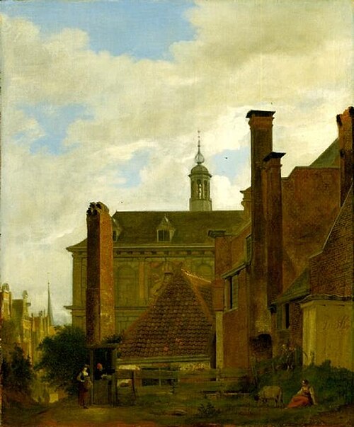 The Old Amsterdam Exchange (Beurs), 1667, Jan van der Heyden