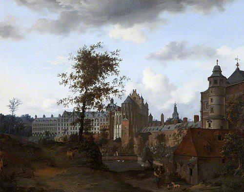 A View of the Palace of the Dukes of Brabant, Brussels, 1660, Jan van der Heyden