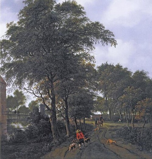 Wooded Landscape with Castle, 1680, Jan van der Heyden