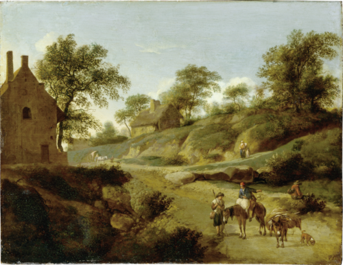 On a Country Road, 1667, Jan van der Heyden