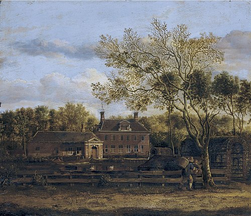 The Hofstede 'Wolf en Hoeck' on the Purmer, 1675, Jan van der Heyden