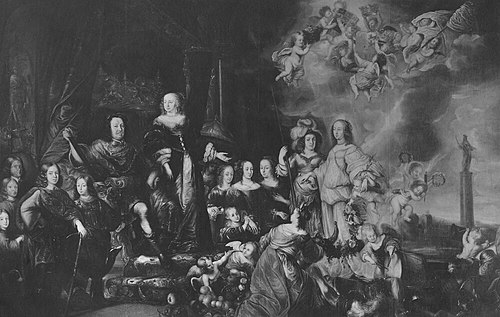 Fredrik III, 1597-1659, hertig av Holstein-Gottorp med familj, 1652, Jürgen Ovens