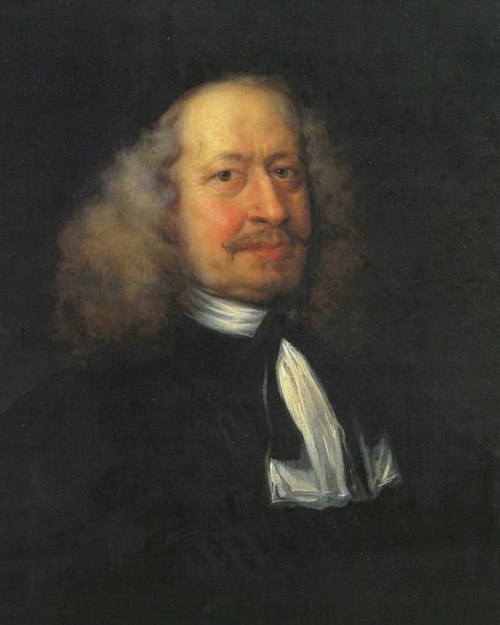 Portrait of Adam Olearius, Librarian to the Court at Gottorp, 1669, Jürgen Ovens