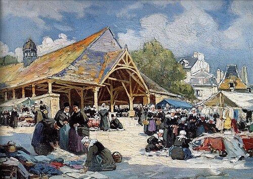 Le marché du Faouët, , Henri Alphonse Barnoin