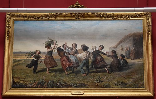 Ronde d'enfants, 1853, Alexandre Antigna