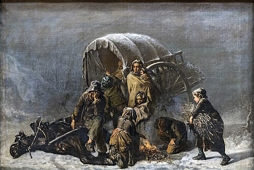 La halte forcée, 1855, Alexandre Antigna