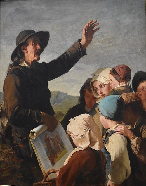 Marchand d'images, 1862, Alexandre Antigna