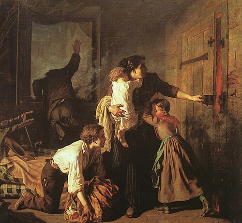 L'Incendie, 1850, Alexandre Antigna