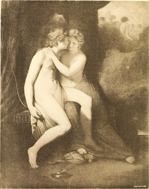 Cupid and Psyche, 1780, George Romney