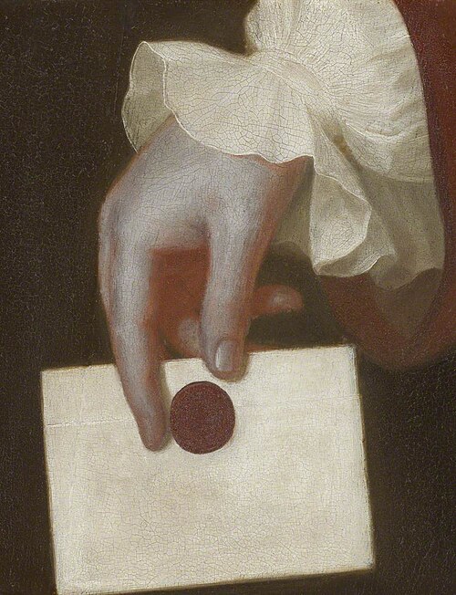 A Hand Holding a Letter, 1757, George Romney