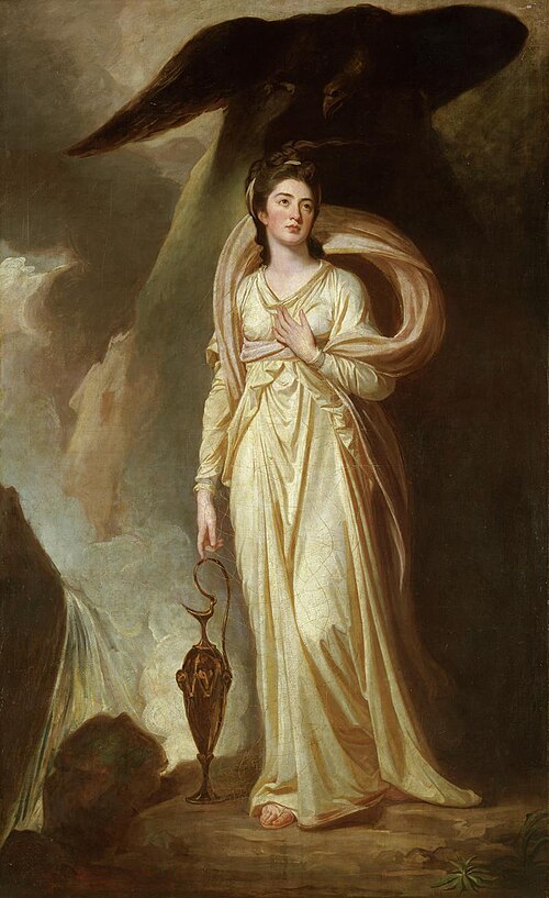 Elizabeth (c.1760–1826), Viscountess Bulkeley, as Hebe, 1775, George Romney