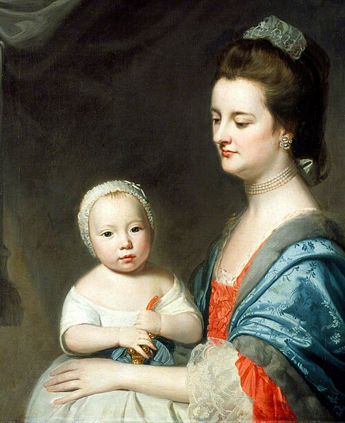 Mrs Marton and Her Son Oliver, , George Romney