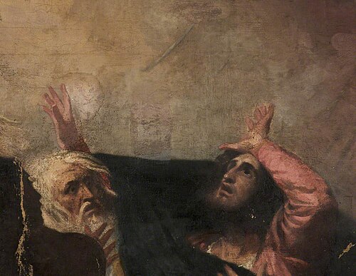 Alonso, King of Naples and Another Figure (fragment of 'The Tempest Act I, Scene 1'), , George Romney